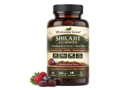 Shilajit Gummies – Natural Berry Flavor | 500mg Per Serving