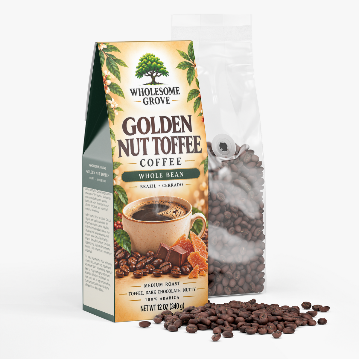 Golden Nut Toffee Coffee (Medium Roast)
