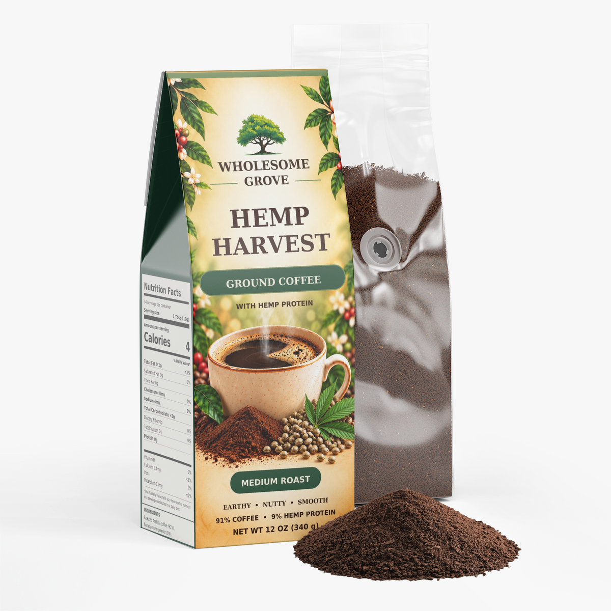 Hemp Harvest Coffee (Medium Roast)