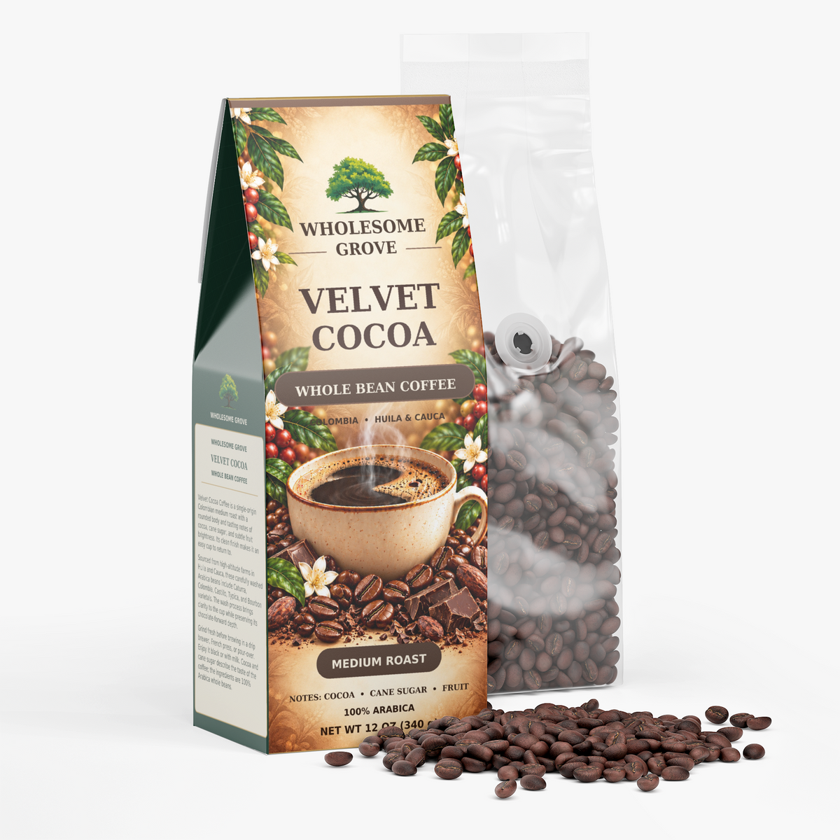 Velvet Cocoa Coffee (Medium Roast)