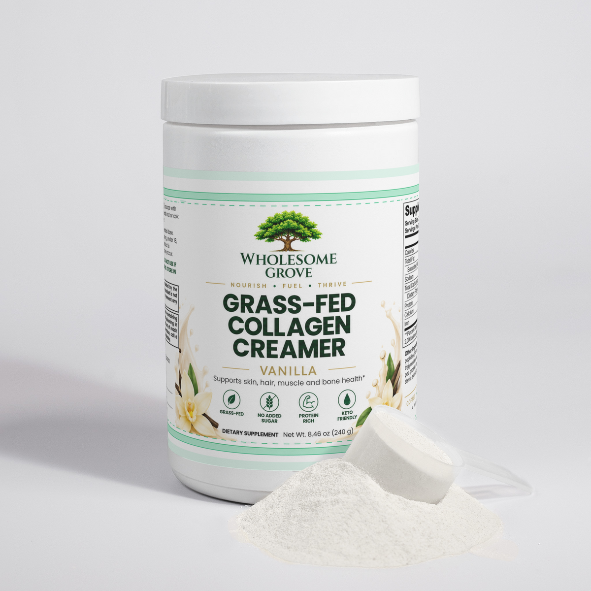 Grass-Fed Collagen Creamer (Vanilla)