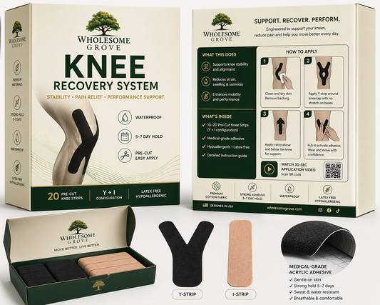 Wholesome Grove Kinesiology Knee Tape