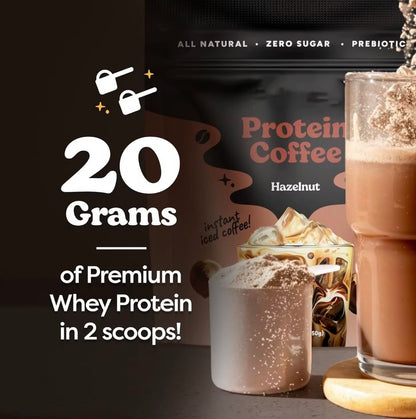 Wholesome Grove Hazelnut Flavored Protein Coffee
