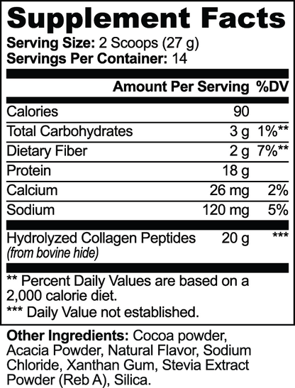 Grass-Fed Collagen Peptides Powder (Chocolate)