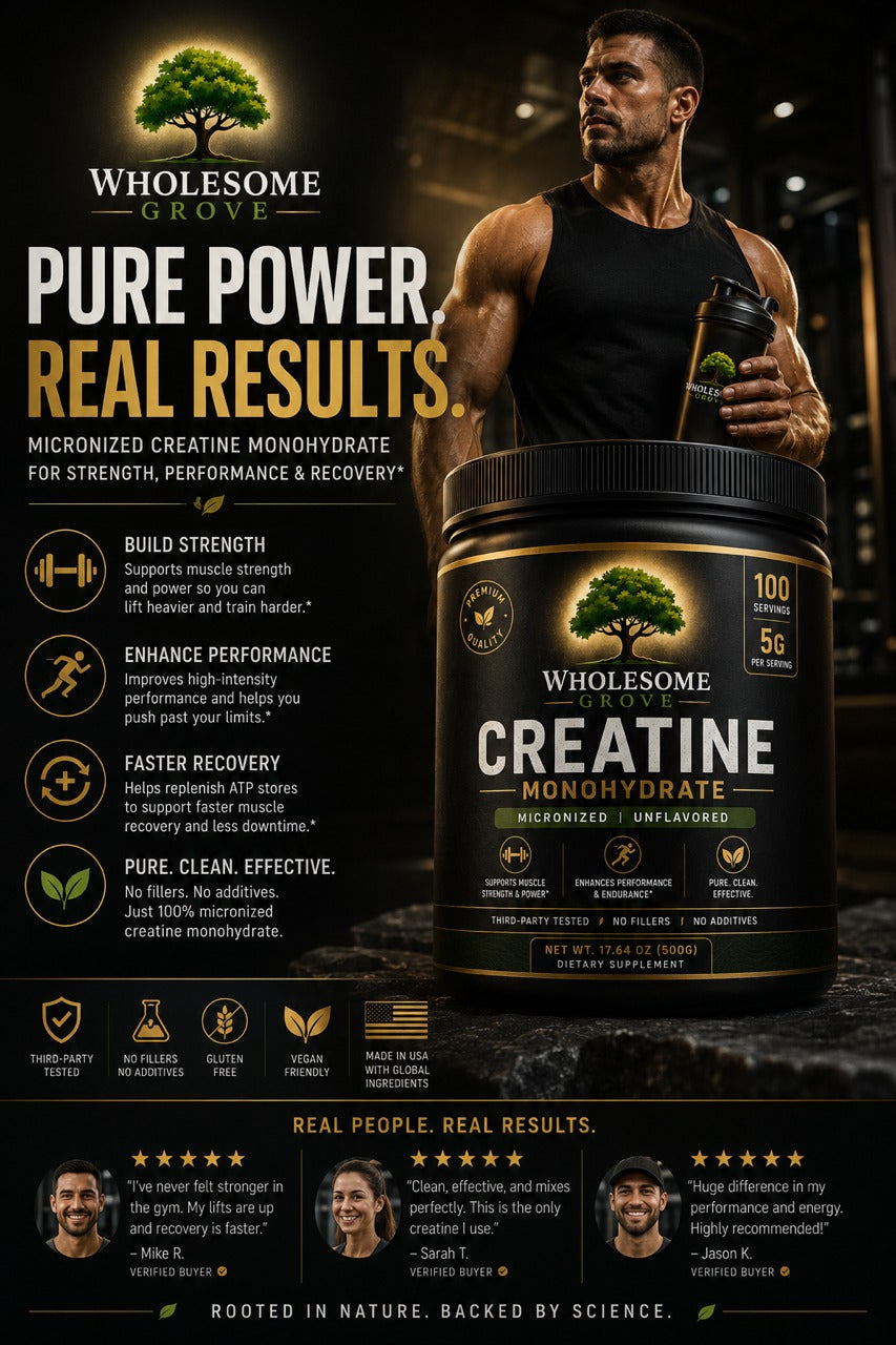 Wholesome Grove® Creatine Monohydrate - Primary Image