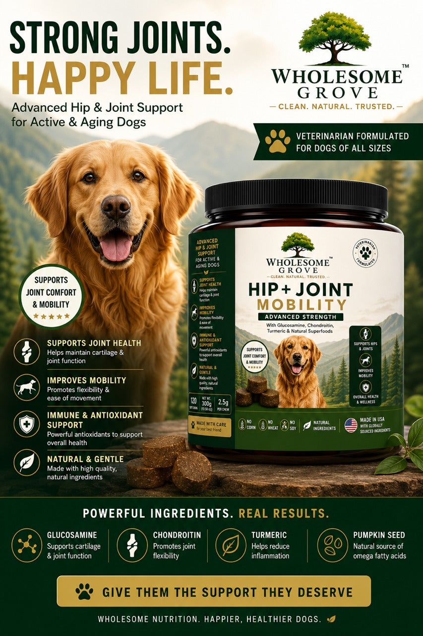 Wholesome Grove® Hip + Joint Mobility Soft Chews for Dogs - Primary Image