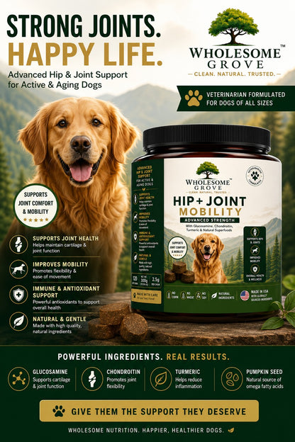 Wholesome Grove® Hip + Joint Mobility Soft Chews for Dogs - Primary Image