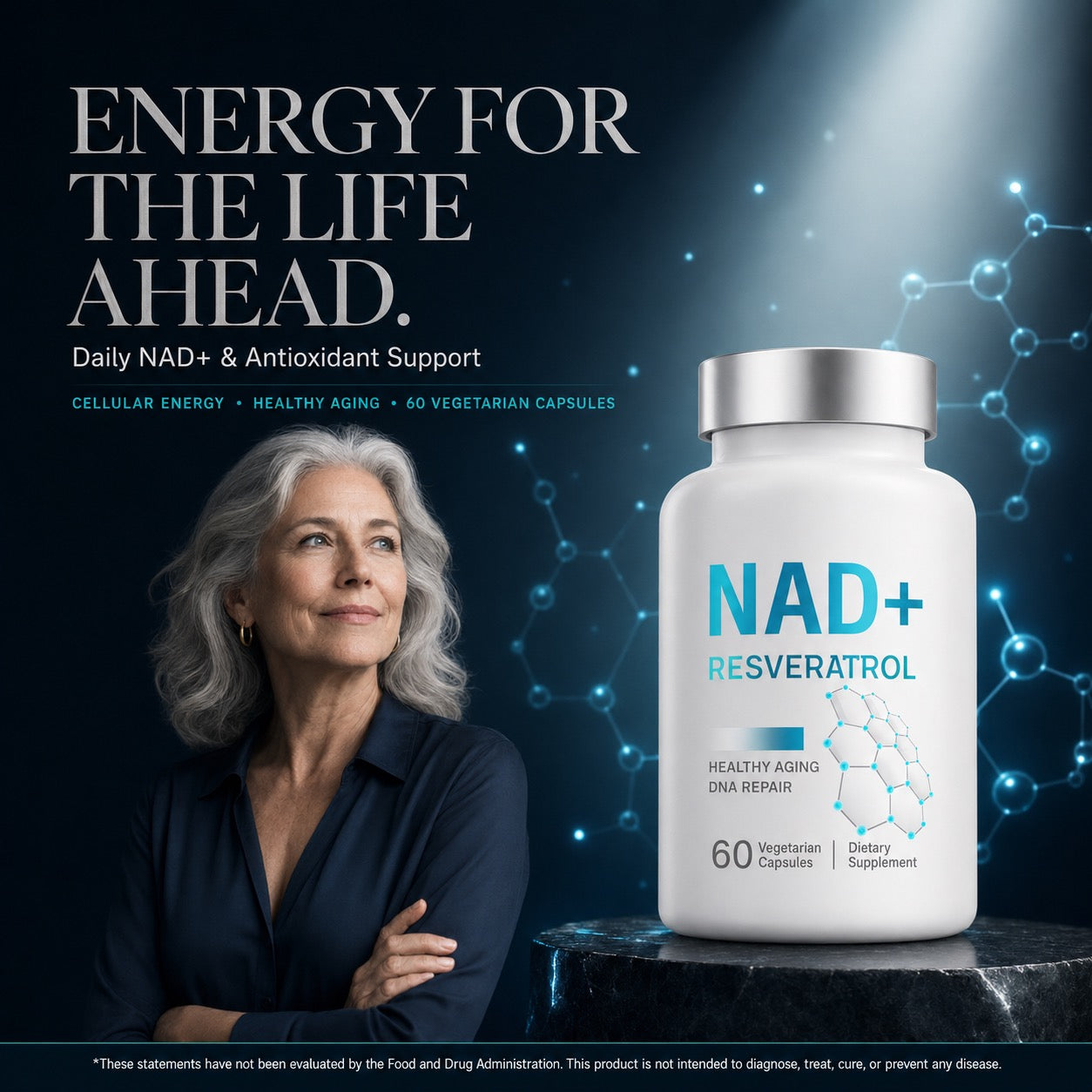 Wholesome Grove® NAD+ + Resveratrol - View 2