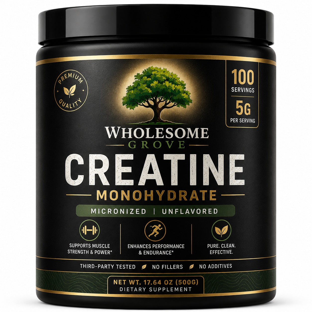 Wholesome Grove® Creatine Monohydrate - View 2