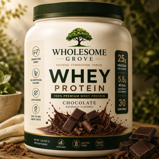 Wholesome Grove® Chocolate Whey Protein